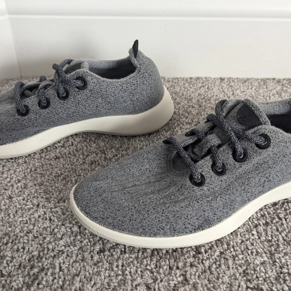 Allbirds Wool Runners Grey sz 8 - Picture 3 of 7